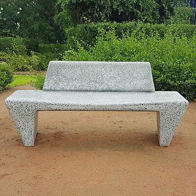 Terrazo Curvy Bench